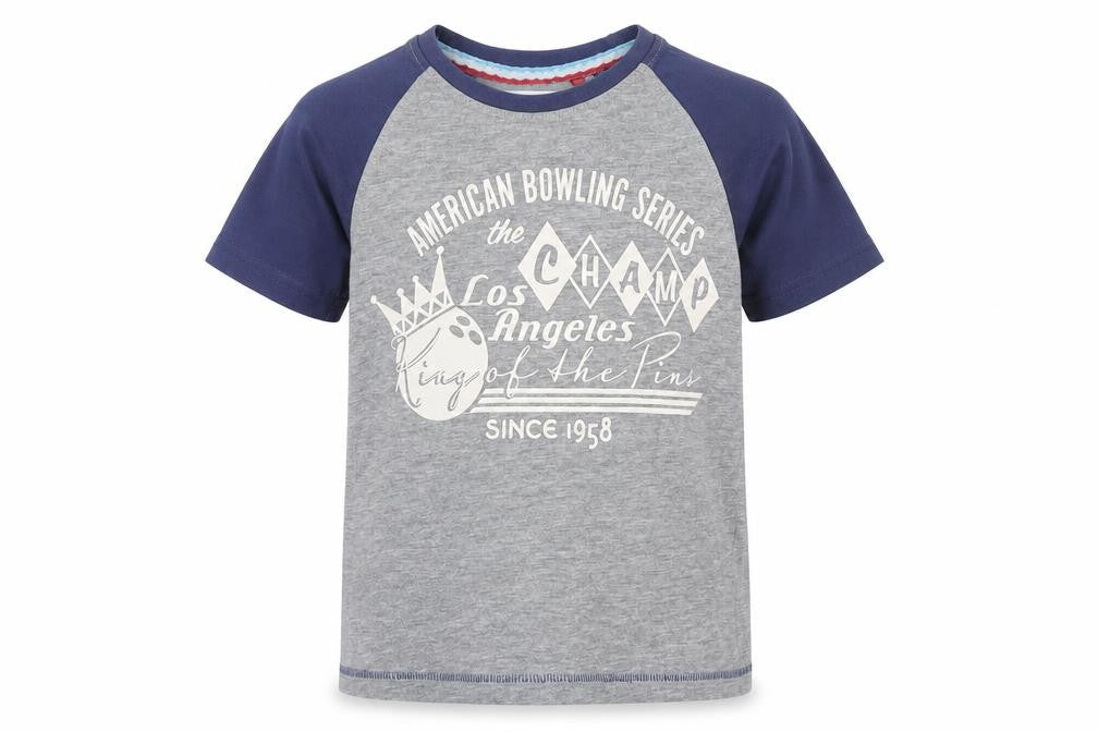 TU Boys Grey Geometric Cotton Basic T-Shirt Size 4 Years Round Neck