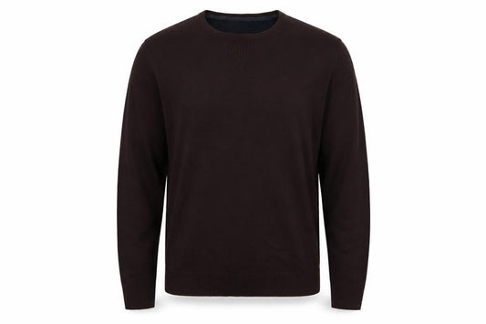 Industralize Mens Brown Round Neck Acrylic Pullover Jumper Size XL