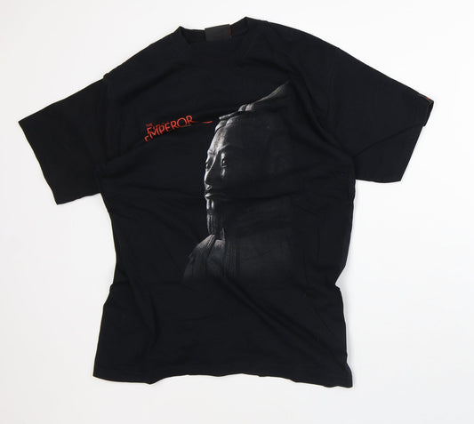 The First Emporer Mens Black Polyester T-Shirt Size M Crew Neck - China Terracotta Army