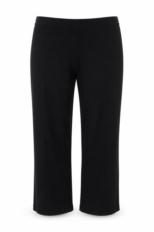 Anthology Womens Black Polyester Capri Trousers Size L L25 in Regular