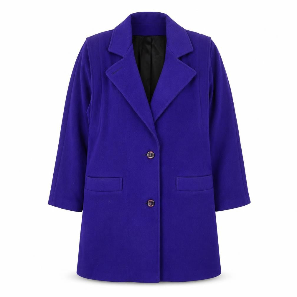 Fox Land Womens Purple Overcoat Coat Size 10 Button
