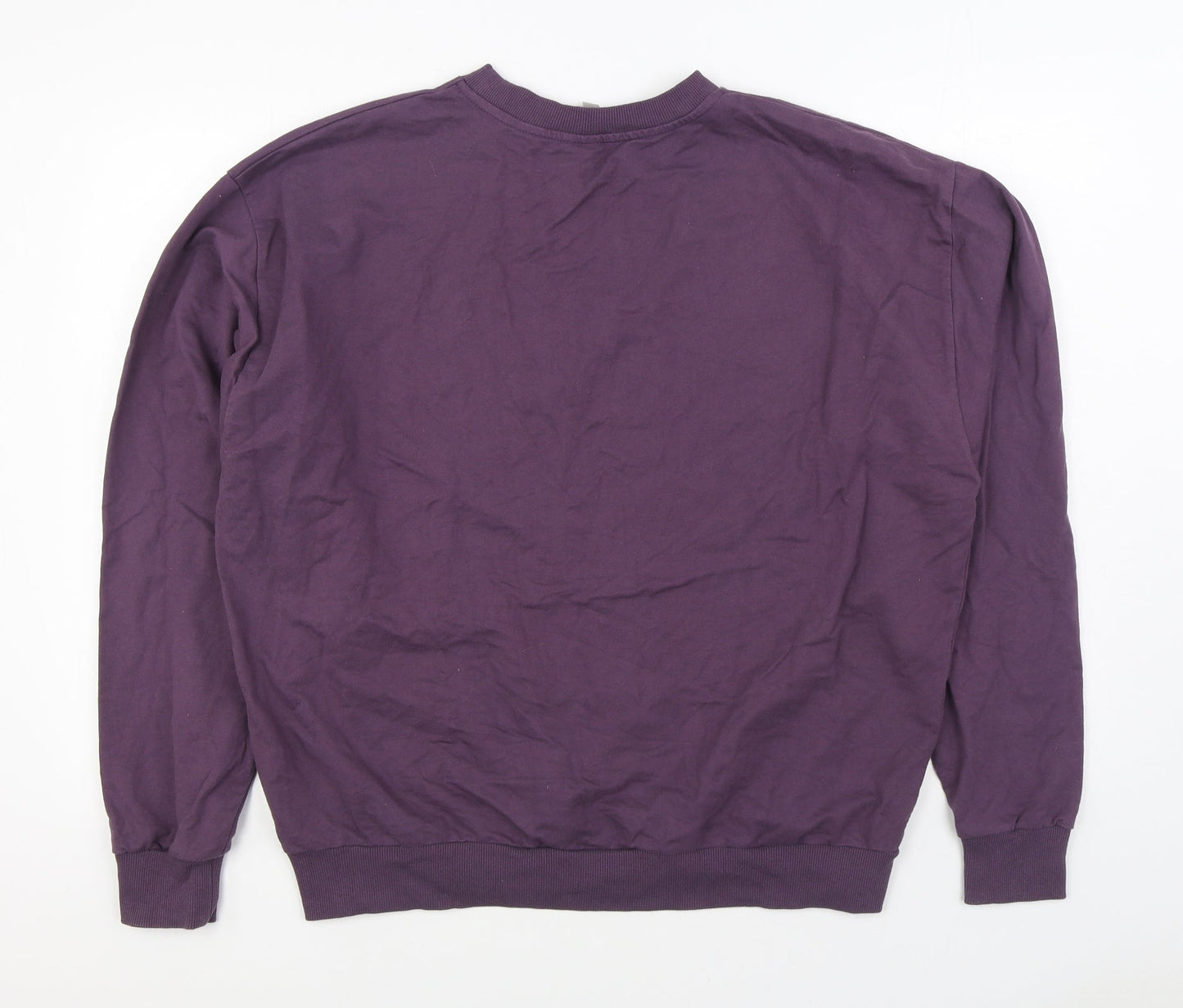 ASOS Womens Purple Cotton Pullover Sweatshirt Size 8 Pullover