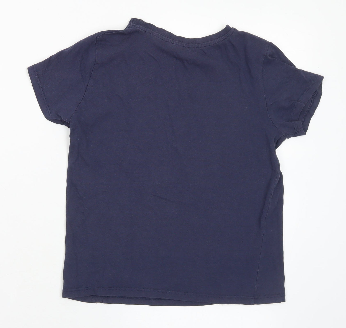 Primark Boys Blue Polyester Basic T-Shirt Size 8-9 Years Crew Neck - Brooklyn