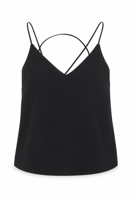 F&F Womens Beige Polyester Cropped Tank Size 14 V-Neck