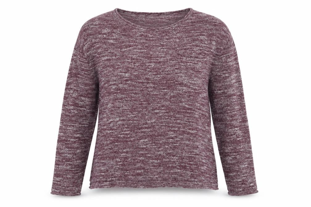 Divided Womens Purple Round Neck Polyester Pullover Jumper Size S