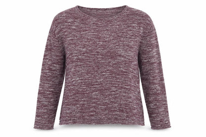 Divided Womens Purple Round Neck Polyester Pullover Jumper Size S