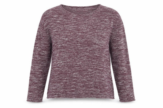 Divided Womens Purple Round Neck Polyester Pullover Jumper Size S