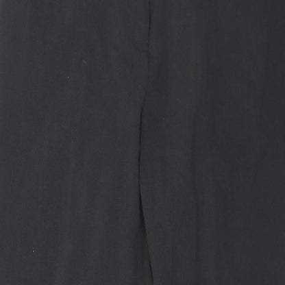 Trutex Womens Grey Polyester Trousers Size 30 in L30 in Regular Hook & Eye