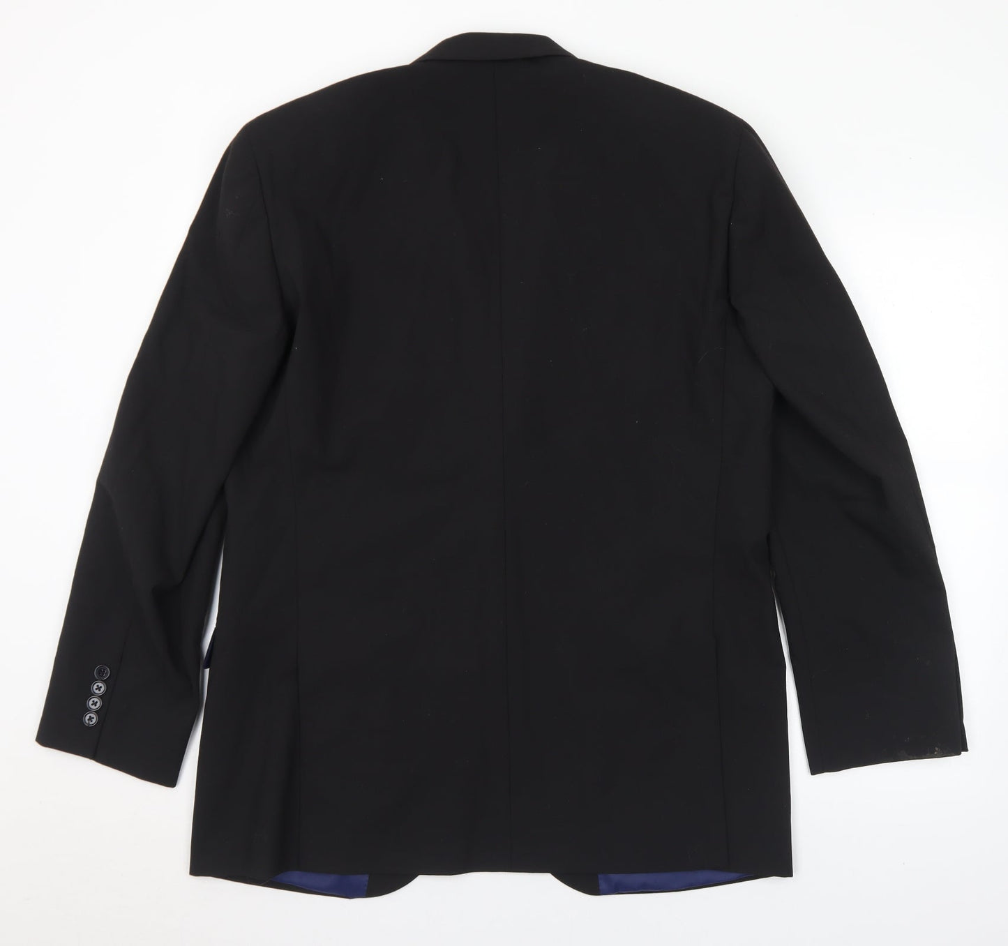 Lee Greenwood Mens Black Polyester Jacket Suit Jacket Size 42