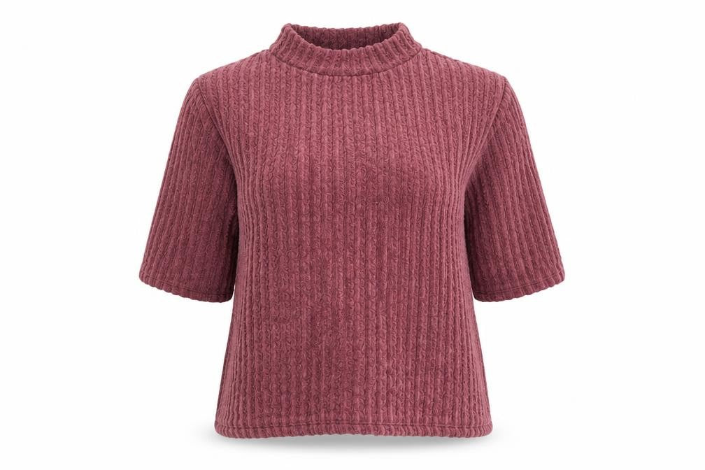 George Womens Purple Mock Neck Polyester Pullover Jumper Size 18