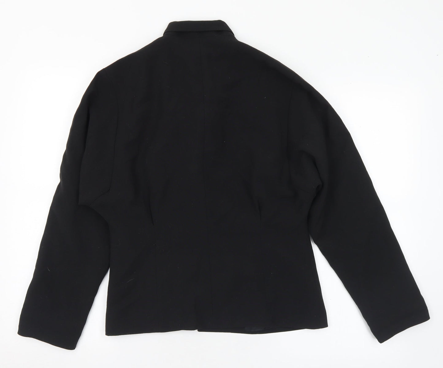 Principles Womens Black Polyester Jacket Suit Jacket Size 12