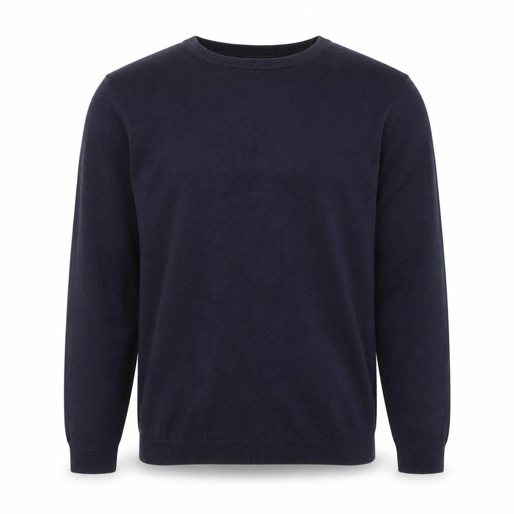 Topman Mens Blue Crew Neck Cotton Pullover Jumper Size M
