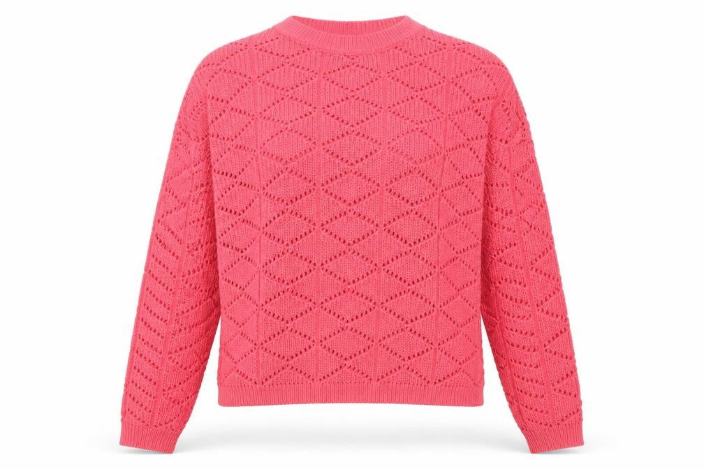 Atmosphere Womens Pink Crew Neck Acrylic Pullover Jumper Size 8