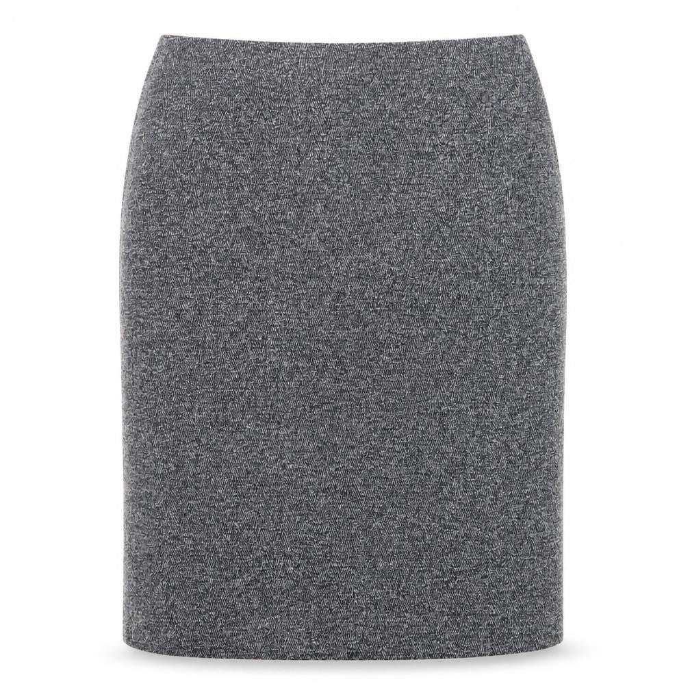 Principles Womens Grey Polyester A-Line Skirt Size 14 Zip