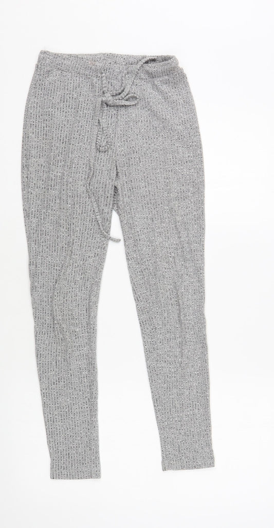 SheIn Womens Grey Polyester Lounge Pants Size XS Drawstring