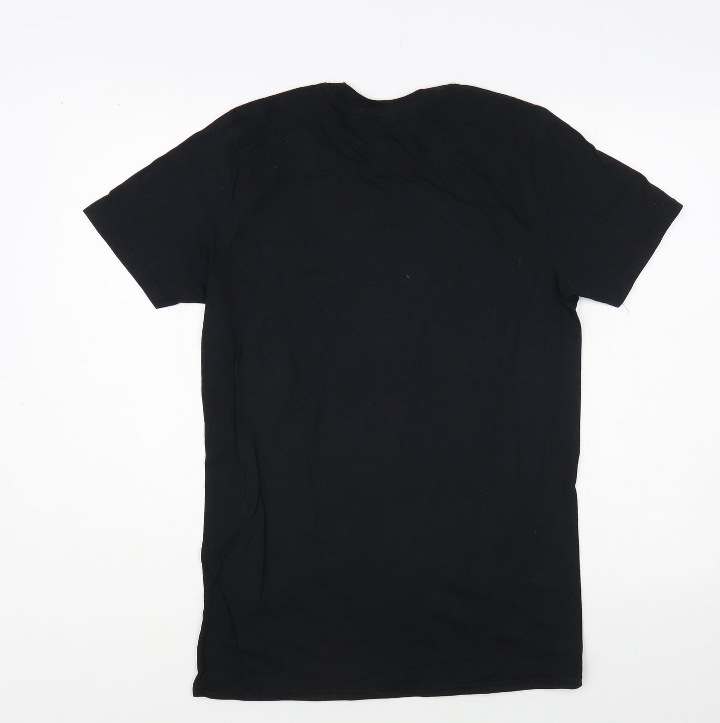 Gildan Womens Black Cotton Basic T-Shirt Size S Crew Neck - Bride Squad