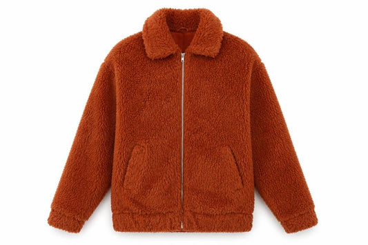 New Look Womens Brown Jacket Size 6 Zip