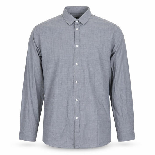 Taylor & Wright Mens Blue Cotton Button-Up Size 17 Collared Button