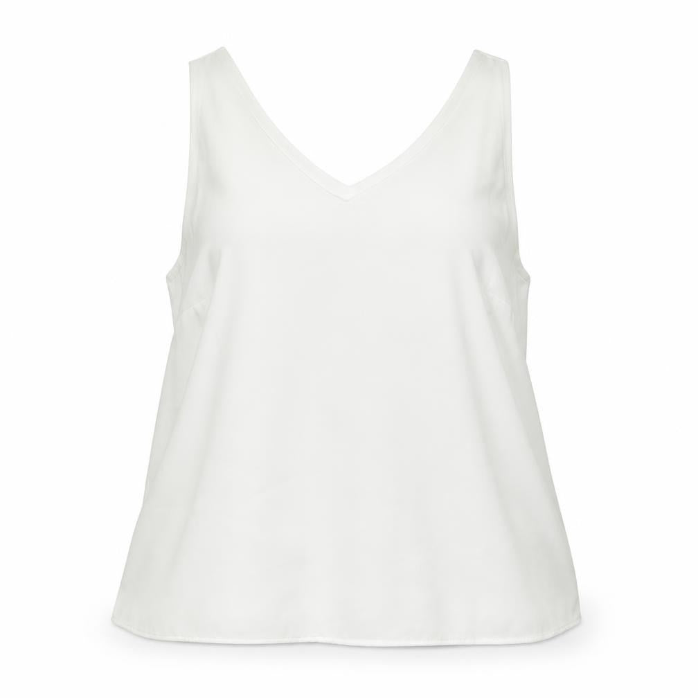 Wallis Womens White Polyester Basic Tank Size 14 V-Neck