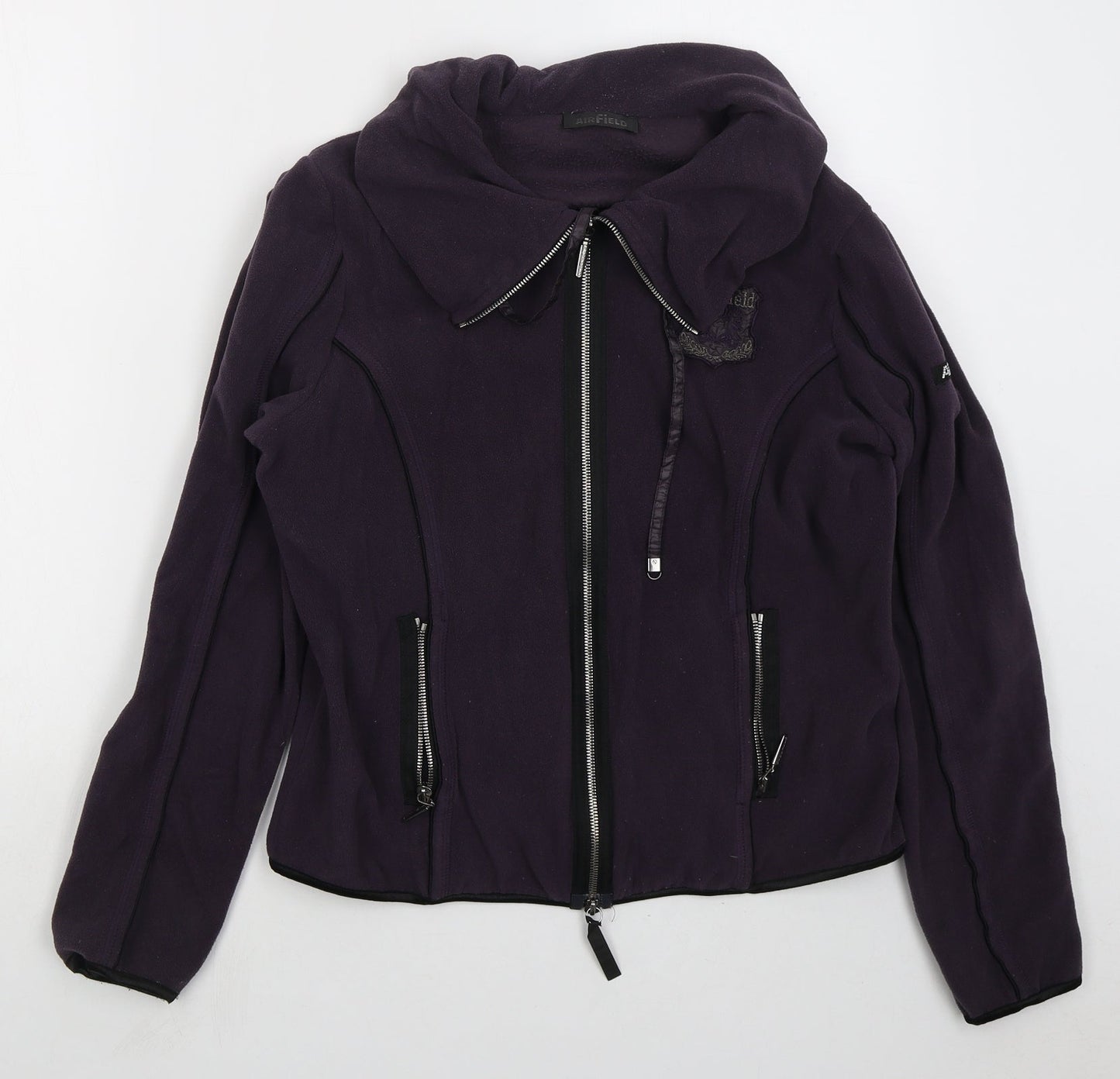 Airfield Womens Purple Jacket Size 12 Zip