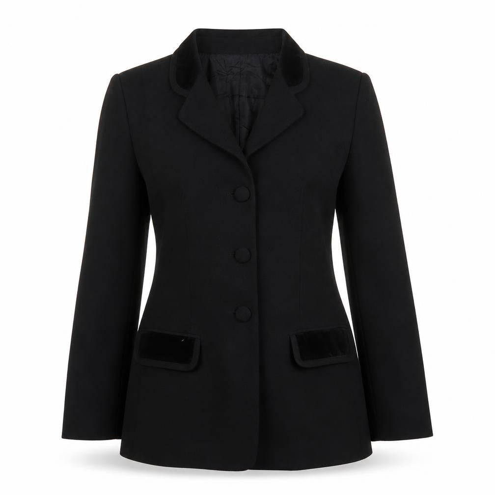 Liz Claiborne Womens Black Wool Jacket Suit Jacket Size 6