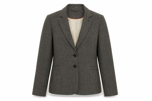 F&F Womens Brown Polyester Jacket Suit Jacket Size 12