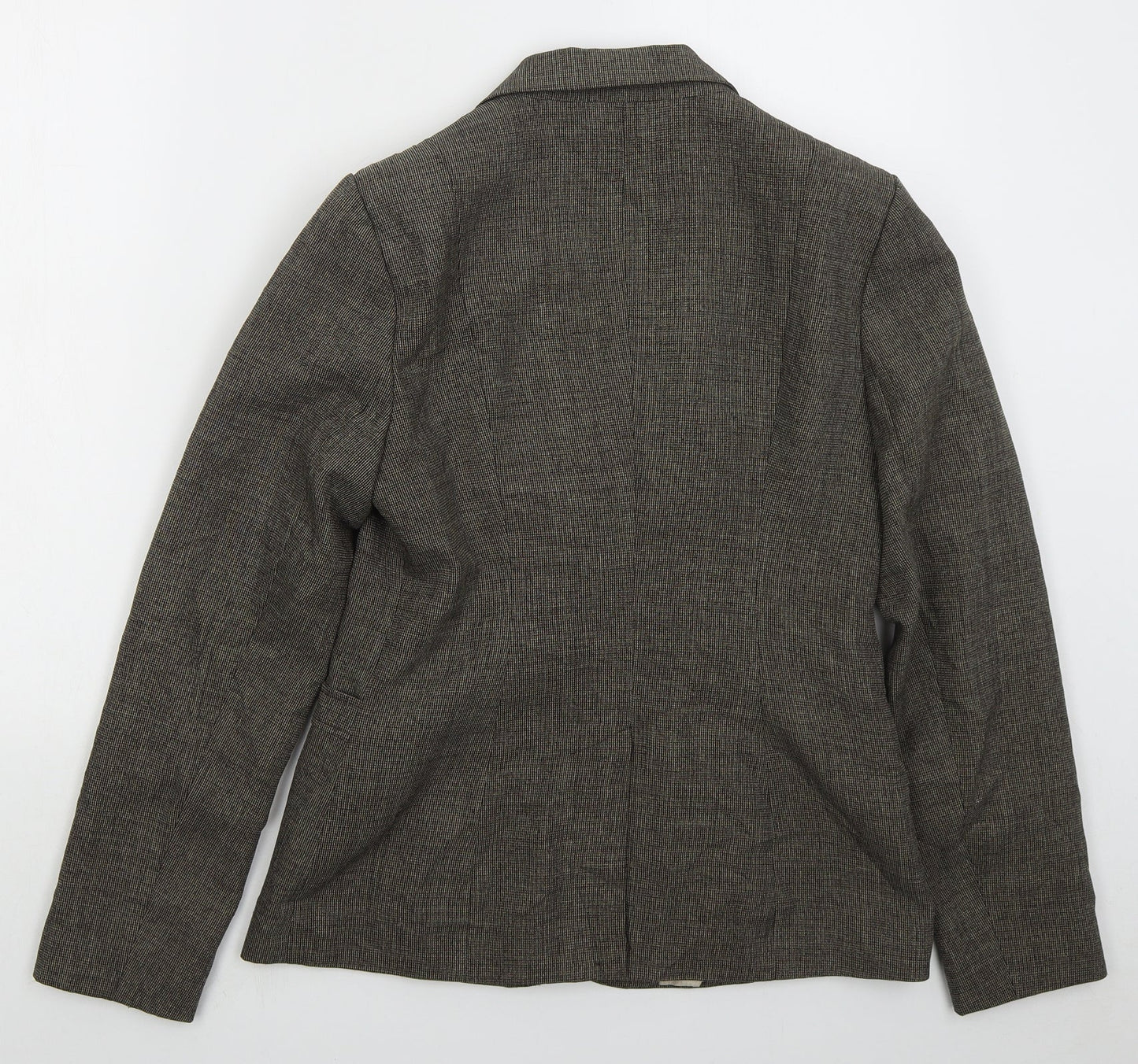 F&F Womens Brown Polyester Jacket Suit Jacket Size 12