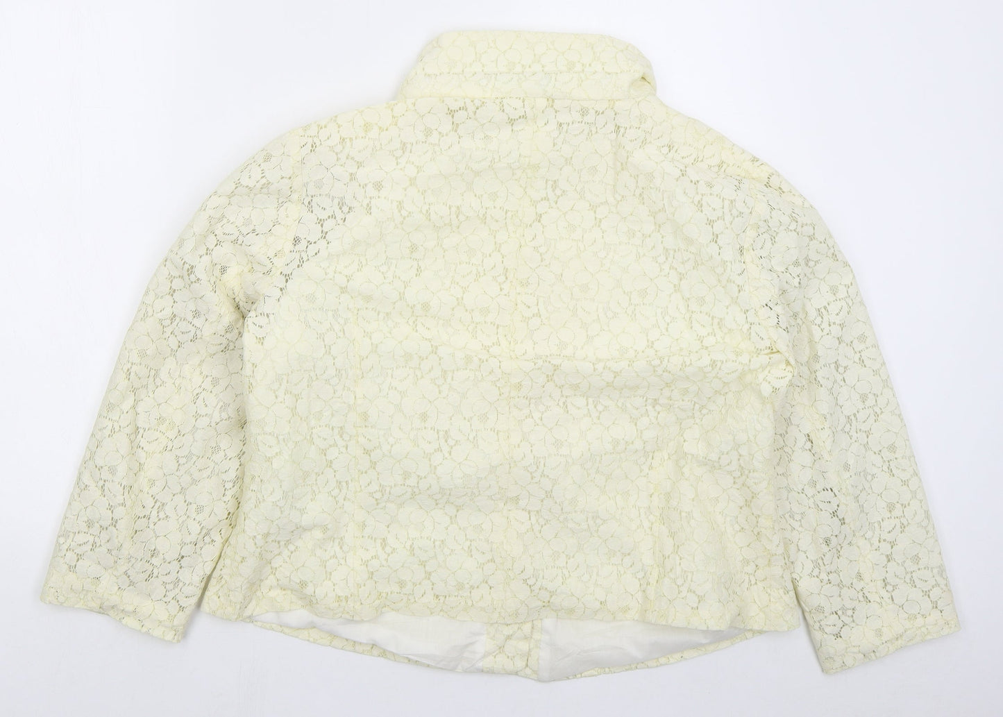 Dorothy Perkins Womens Ivory Jacket Size 22 Button