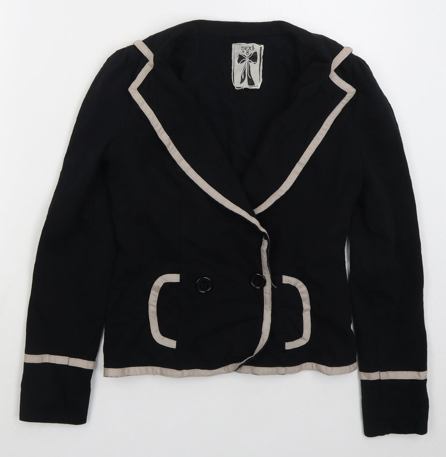 NEXT Womens Black Jacket Size S Button