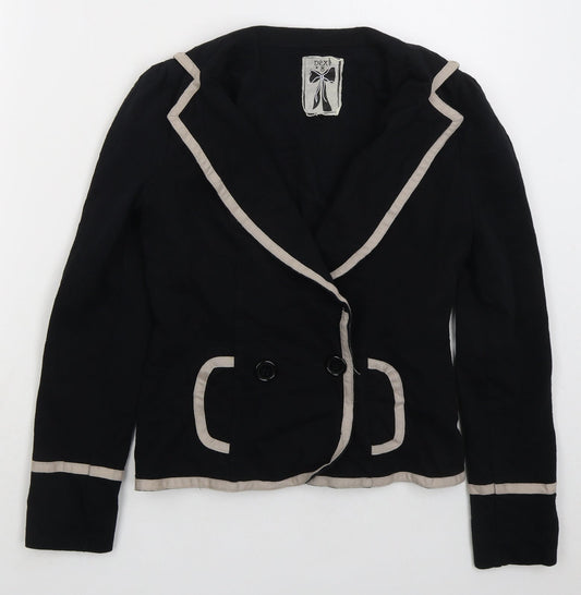 NEXT Womens Black Jacket Size S Button