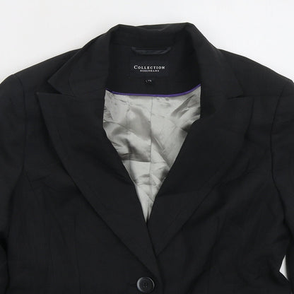 Preloved Debenhams Womens Grey Polyester Jacket Suit Jacket Size 12 - Detail