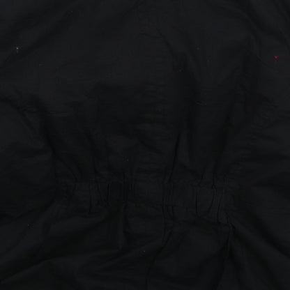 Pretty In The City Womens Black Jacket Size 12 Button