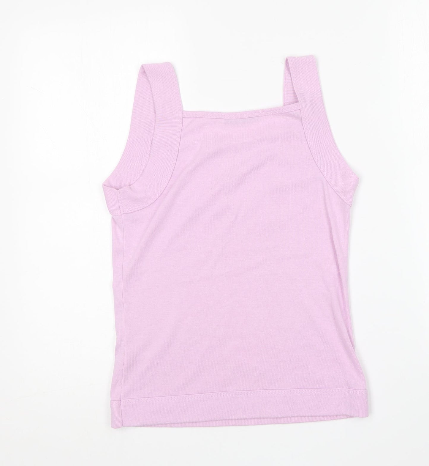 Emreco Womens Purple Polyester Basic Tank Size 12 Square Neck