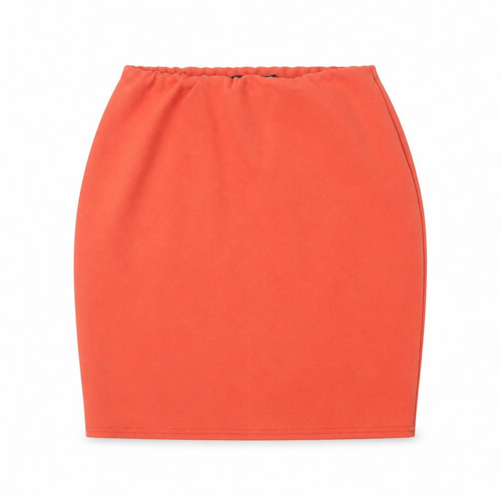 Boohoo Womens Orange Polyester Mini Skirt Size 6