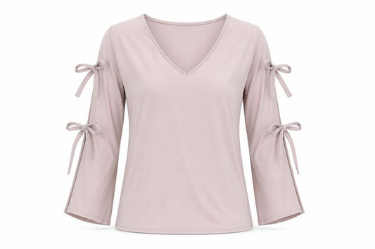 River Island Womens Purple Polyester Jersey Blouse Size 12 V-Neck