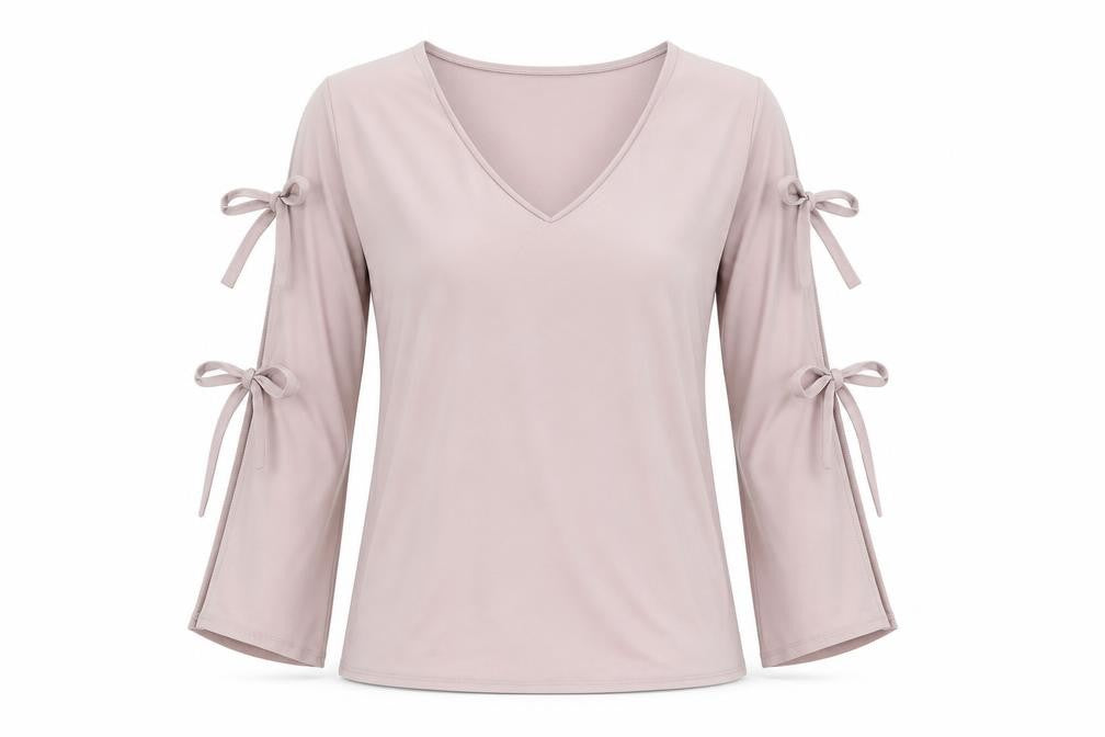 River Island Womens Purple Polyester Jersey Blouse Size 12 V-Neck