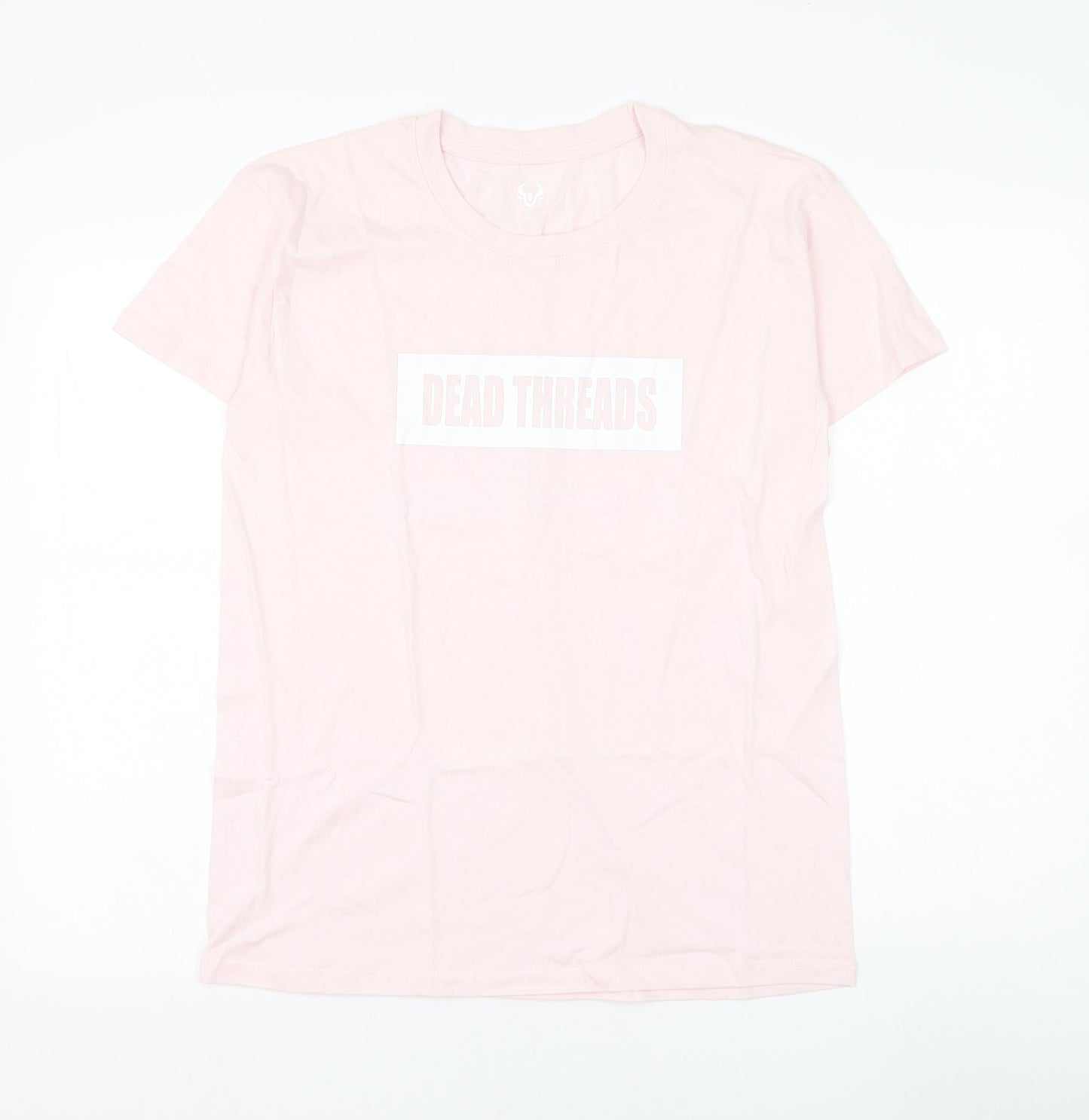 Dead threads Womens Pink Polyester Basic T-Shirt Size S Round Neck