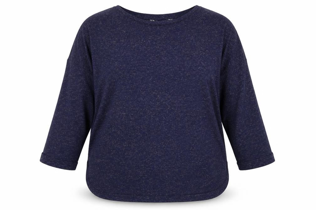 F&F Womens Blue Round Neck Polyester Pullover Jumper Size 12