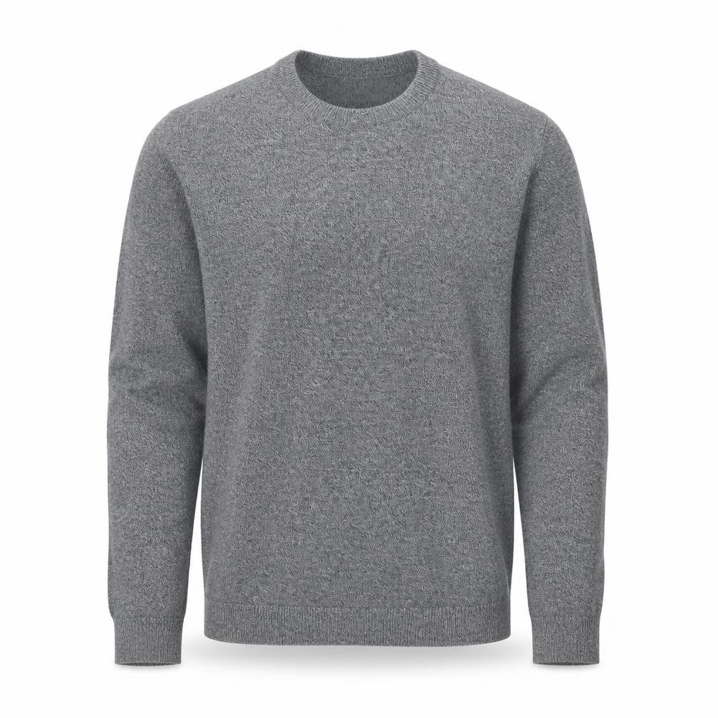 Topman Mens Grey Round Neck Cotton Pullover Jumper Size S