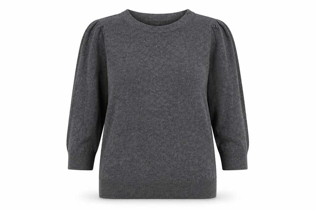 Gap Womens Grey Round Neck Cotton Pullover Jumper Size XS