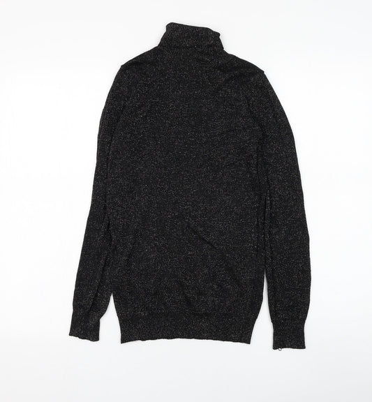 Atmosphere Womens Black Roll Neck Viscose Pullover Jumper Size 8