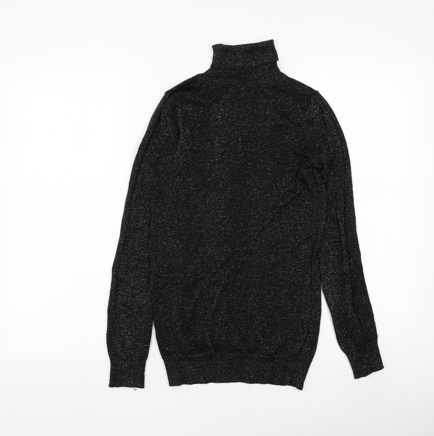 Atmosphere Womens Black Roll Neck Viscose Pullover Jumper Size 8