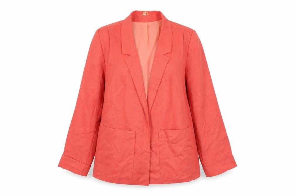 Preworn Womens Pink Jacket Blazer Size 12