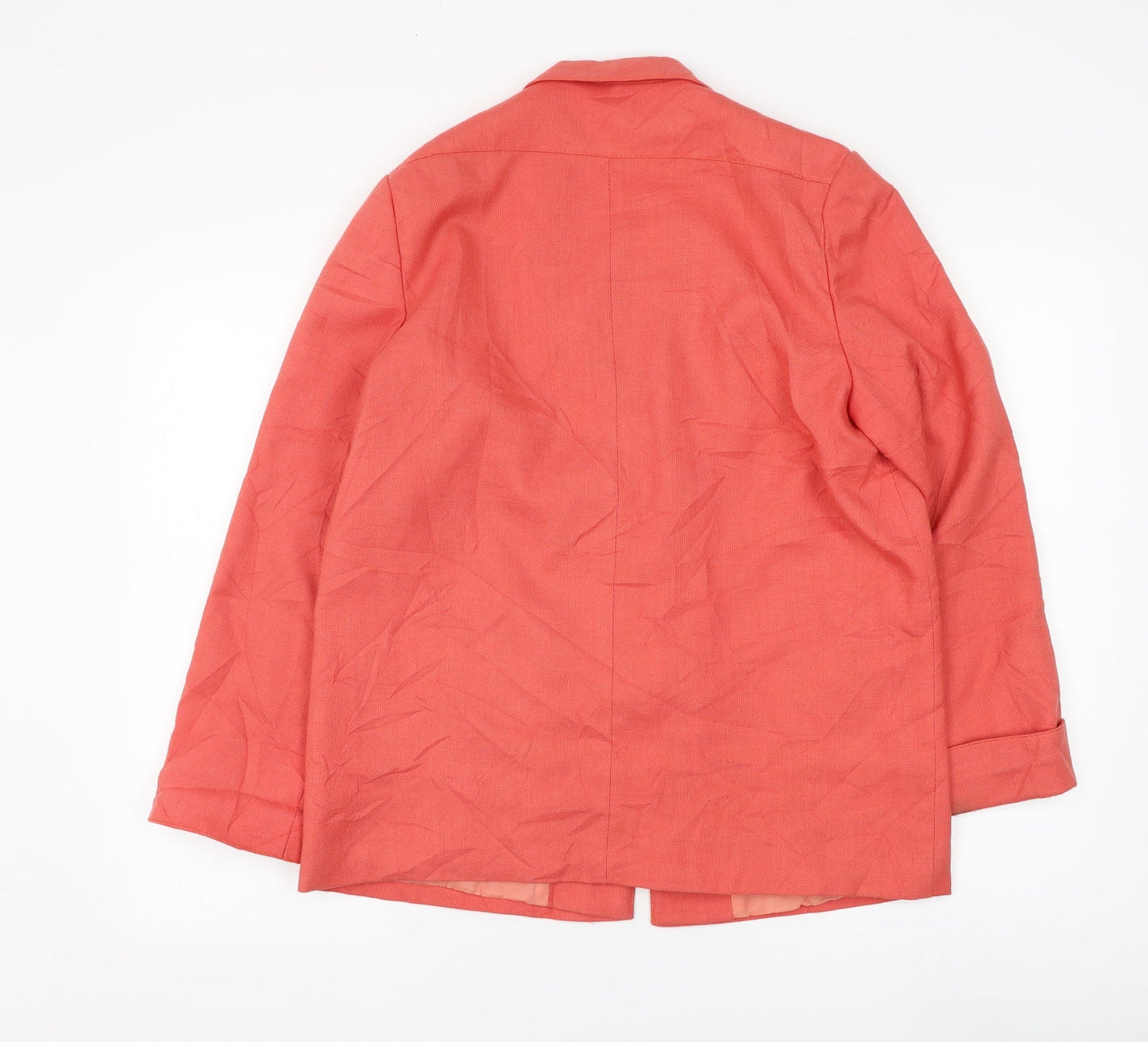 Preworn Womens Pink Jacket Blazer Size 12