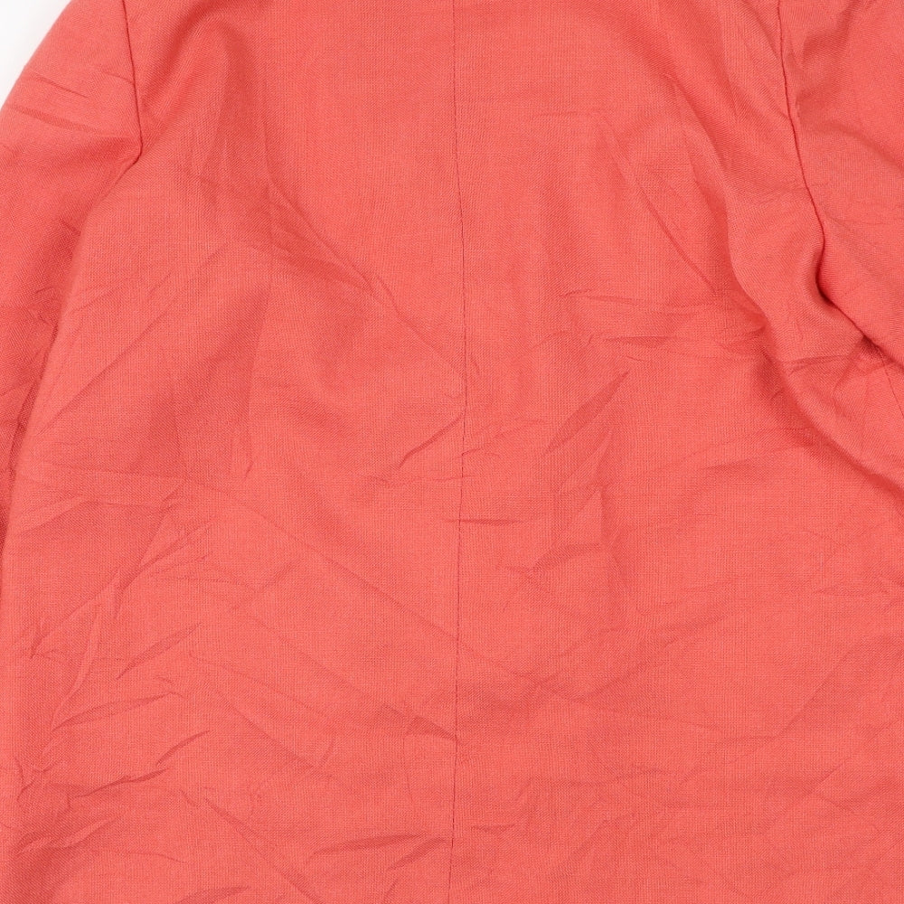 Preworn Womens Pink Jacket Blazer Size 12