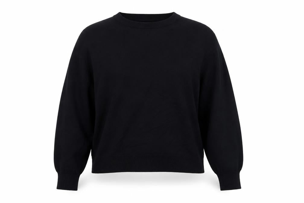 Zara Womens Blue Round Neck Viscose Pullover Jumper Size M