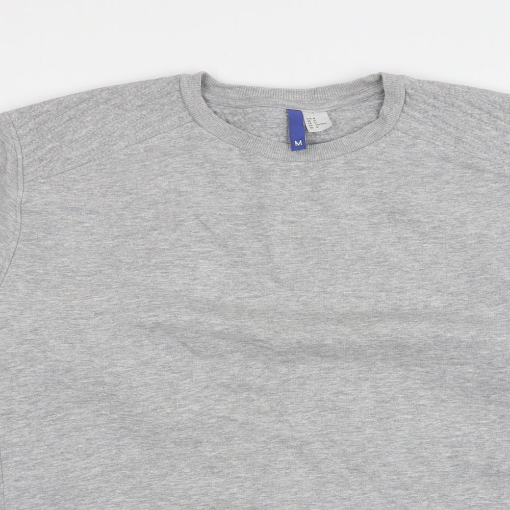 H&M Mens Grey Cotton Pullover Sweatshirt Size M