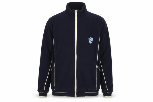 Easy Mens Blue Cotton Full Zip Sweatshirt Size M