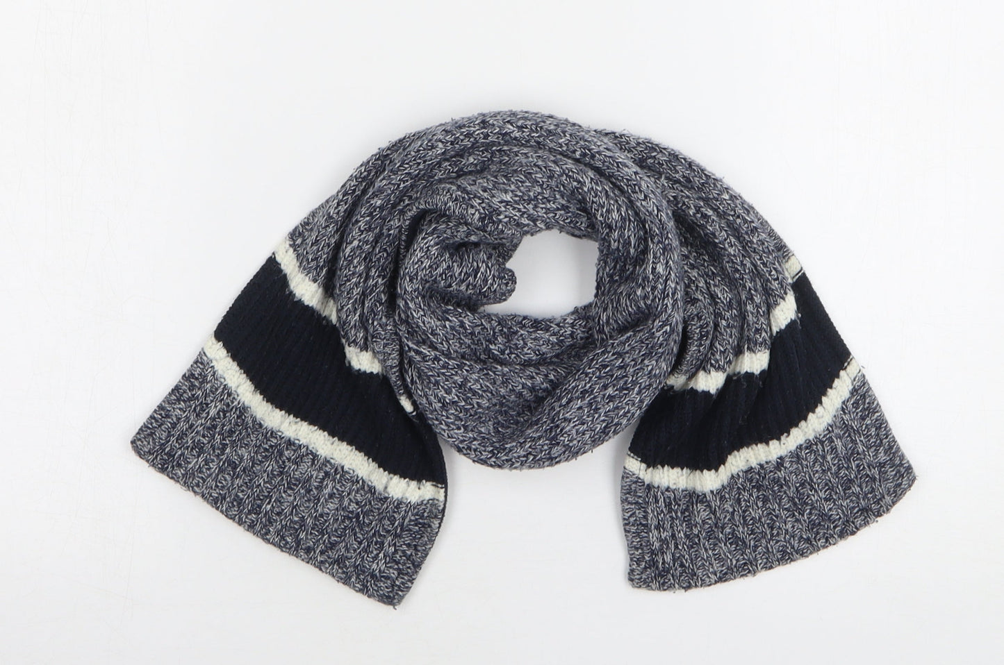 Preworn Unisex Blue Polyester Scarf