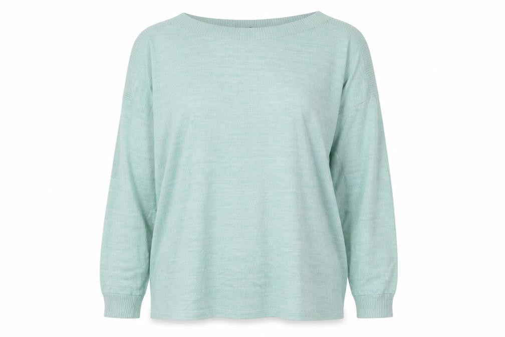 Papaya Womens Green Round Neck Viscose Pullover Jumper Size XL
